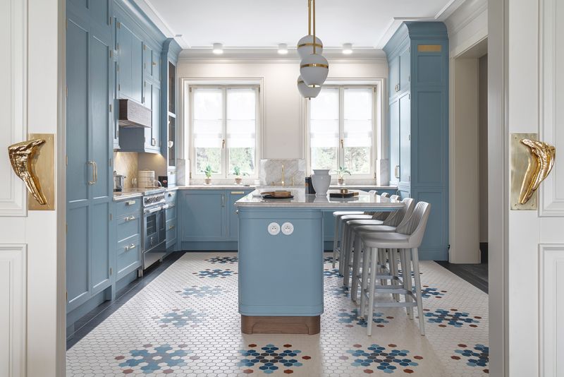 We Asked Designers What Color To Paint A Small Kitchen To Make It Look Bigger And We're Obsessed - Decor Hint Soft Sky Blue Expanse