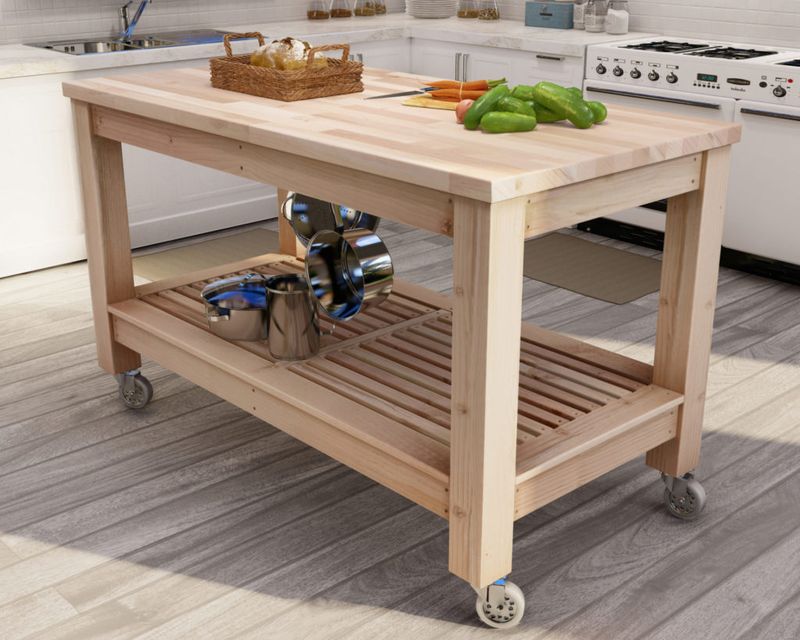 22 Ways To Modernize An Outdated Kitchen Without Totally Replacing It - Decor Hint Add A Rolling Island