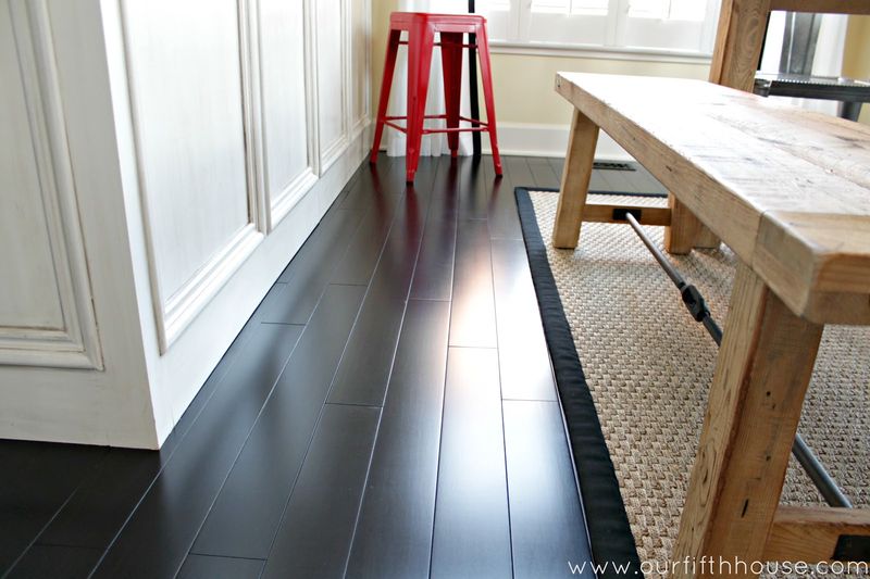 Those Trendy Dark Wood Floors That Show Every Speck