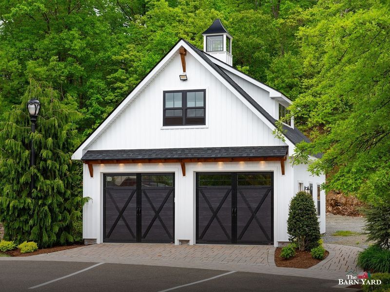 20 Modern Farmhouse Exterior Styles That Are Timeless - Decor Hint Barn Door Garage Entrances