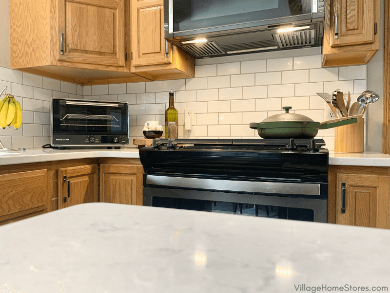 Tiled countertops with grout