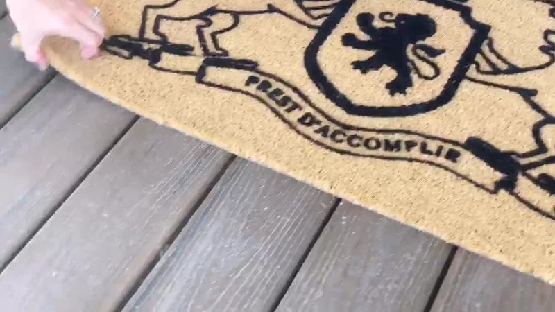 Layered Doormats with Natural Textures