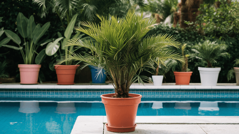 10 Outdoor Decorating Moves Texans Swear By This Year - Decor Hint Large Potted Palms and Tropical Greenery