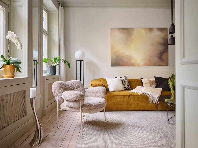 8 Couch Colors Making Arizona Living Rooms Look Stuck In The Past, And 9 Fresh Picks Designers Love - Decor Hint Mustard: The Mid-Century Modern Revival
