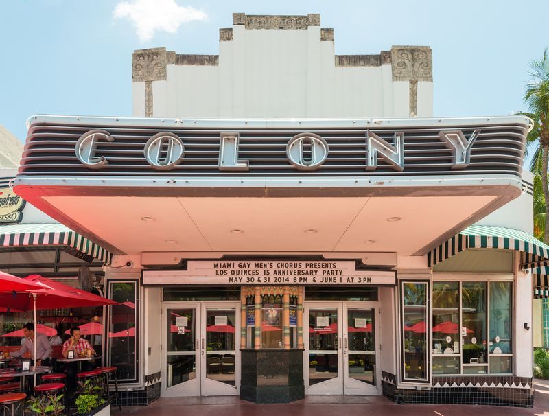 9 Iconic Art Deco Buildings In Miami That Have Shaped The City's Landscape - Decor Hint The Colony Theatre: A Neon-Lit Entertainment Landmark
