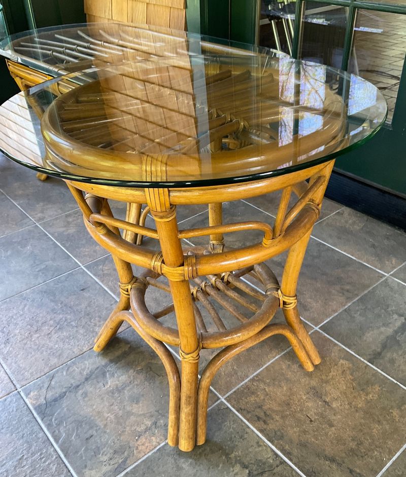 The 9 Outdoor Pieces Rhode Island Pros Nix And 8 That Belong On Your Porch - Decor Hint Rattan side tables (belong)