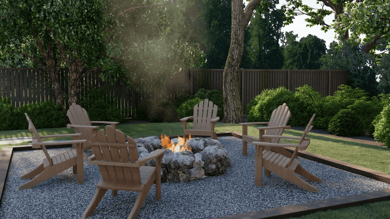 Rustic Fire Pit Area