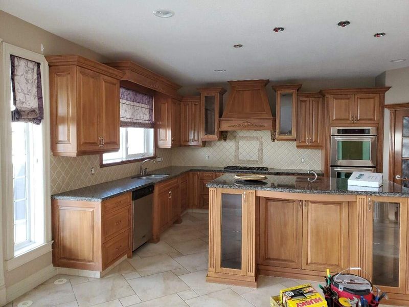 Oak Cabinets With That Honey-Yellow Finish
