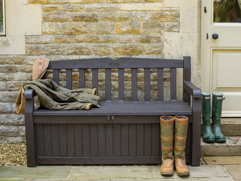 14 Clever Storage Tricks For Cleaning Up Your Backyard - Decor Hint Hidden Storage Benches