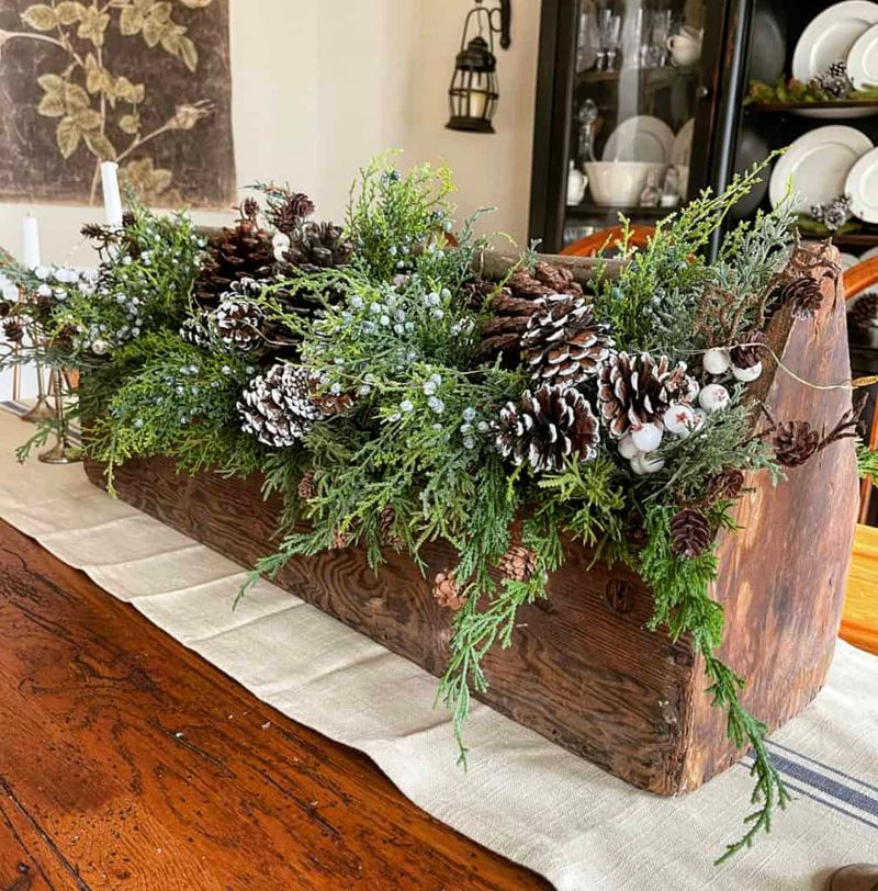 Get Your Home Winter-Ready With These 15 Creative Decor Ideas - Decor Hint Pinecone and Evergreen Centerpieces