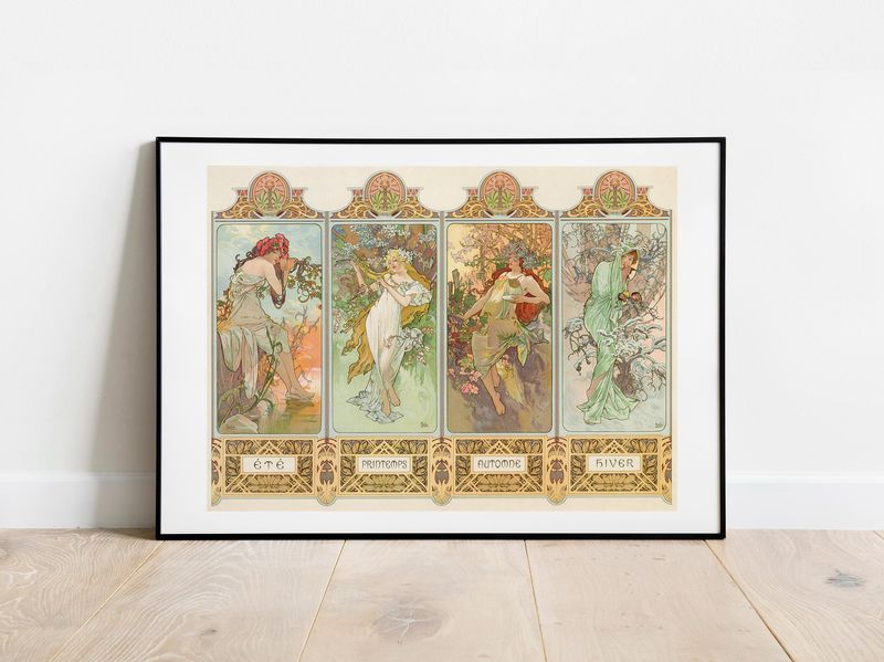 Bold, Framed Vintage Posters