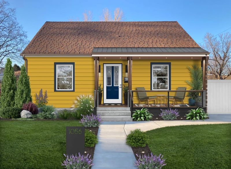 8 Exterior Paint Color Trends Boosting Curb Appeal In 2025, Plus The Exact Shades To Try - Decor Hint Bold Mustard Statements