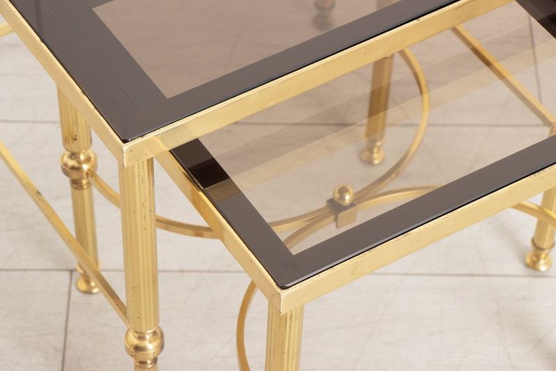 19 Essential Furniture Pieces For A Timeless Art Deco-Inspired Space - Decor Hint Brass Nesting Tables