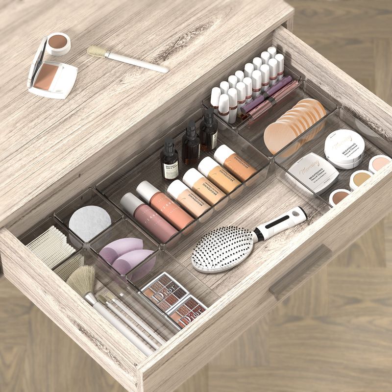 21 Cool Things Under $20 That'll Make Your Home Look More Expensive - Decor Hint Clear Drawer Organizers