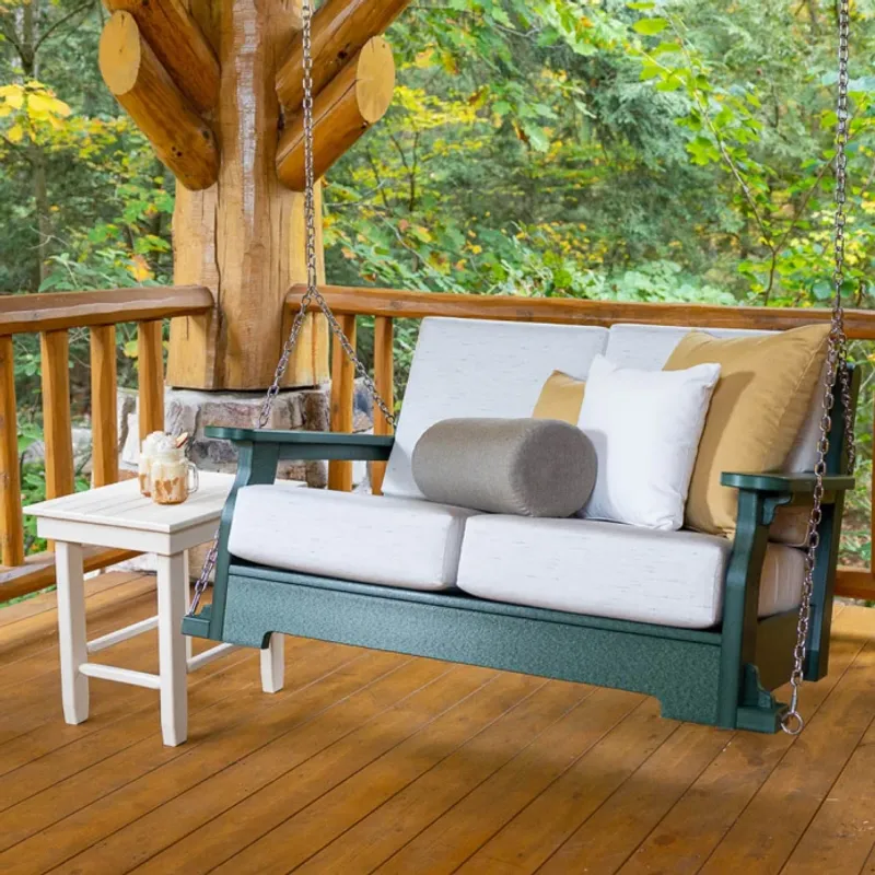 The 9 Outdoor Pieces Rhode Island Pros Nix And 8 That Belong On Your Porch - Decor Hint Cedar porch swing (belong)