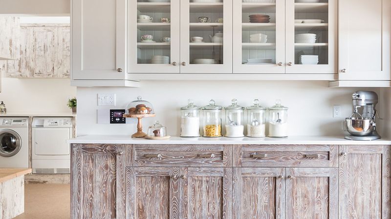 Cream and Weathered Wood