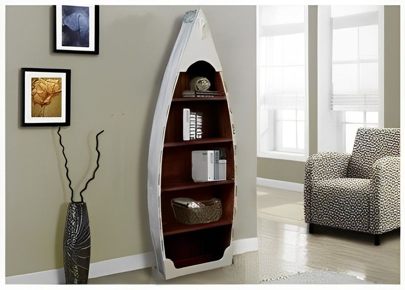 Florida Coastal Furniture Ideas To Bring The Beach Home - Decor Hint Boat Hull Bookcases