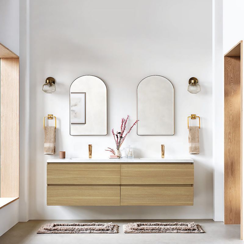 15 Home Decor Items Gaining Popularity In California Homes For 2025 Plus 5 Trends Already Hot - Decor Hint Minimalist Floating Vanities