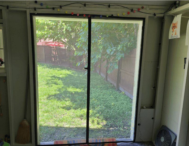 Ditch Curtains For A Smarter Sliding Glass Door Window Treatment - Decor Hint Magnetic Screen Doors That Snap Shut Automatically