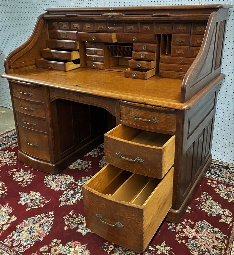 Collectors Take Note 8 Home Antiques Worth Holding Onto, And 8 To Let Go - Decor Hint Bulky Roll-Top Desks (Let Go)