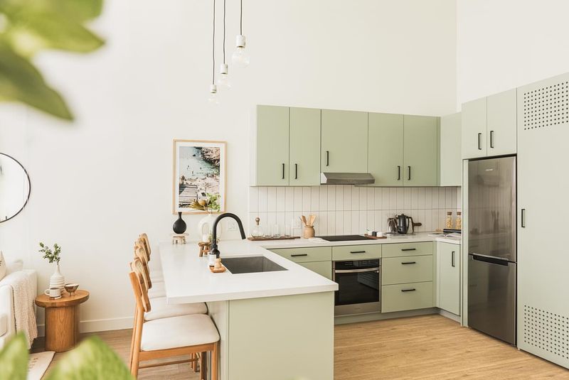 3 Kitchen Colors Carlsbad Designers Recommend (And 5 More Shades To Consider) - Decor Hint Soft Olive Green