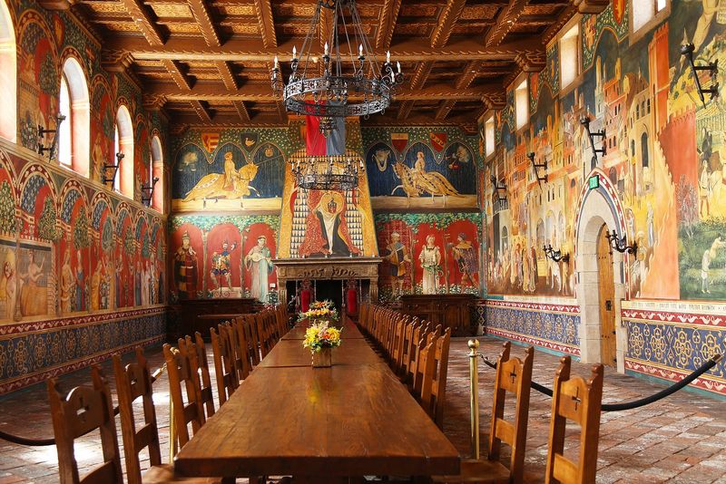 The Great Hall's Spectacular Frescoes