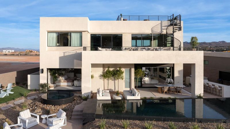 These 10 Las Vegas Homes Prove Coastal-Inspired Curb Appeal Can Work Anywhere - Decor Hint Sandy Tones Create Desert-Meets-Beach Magic