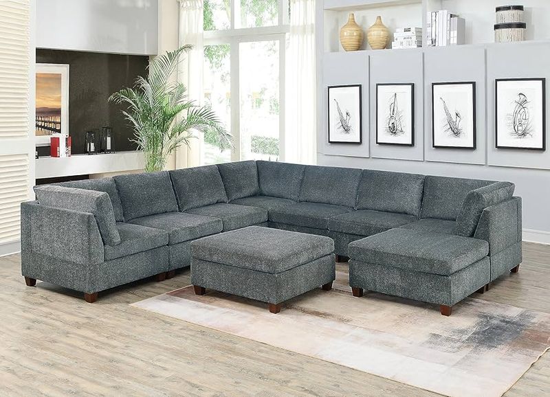 20 Couch Styles That Are So Cringe, According to Designers - Decor Hint Oversized Chenille Sectionals