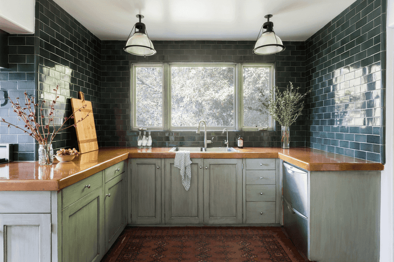 6 Kitchen Colors That Are Out In Antioch - And 3 That Were Always A Hard Sell - Decor Hint Forest Green From Floor To Ceiling