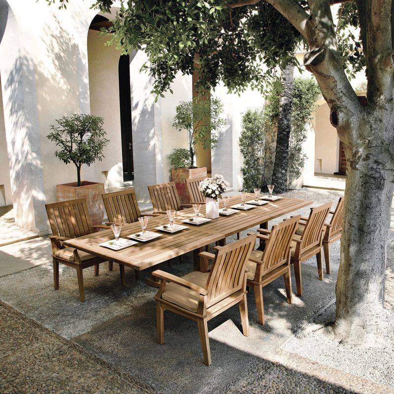California Dreamin Outdoor Dining Setups From Santa Barbara Homes - Decor Hint Teak Dining Tables Surrounded by Olive Trees