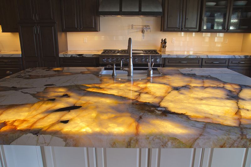 29 Innovative Kitchen Designs Everyone Will Copy Next Year - Decor Hint Backlit Countertop Materials