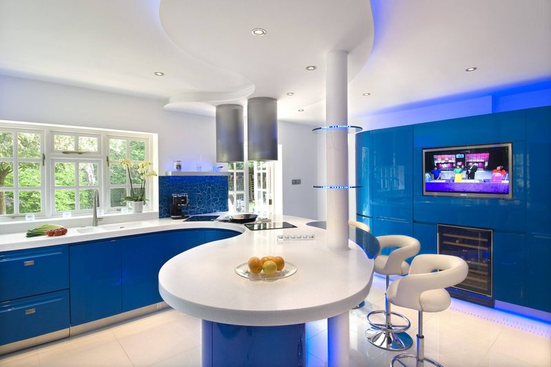7 Kitchen Colors That Are Officially Out In Rockford Homes + 4 That Were Never Truly In Style - Decor Hint Electric Blue