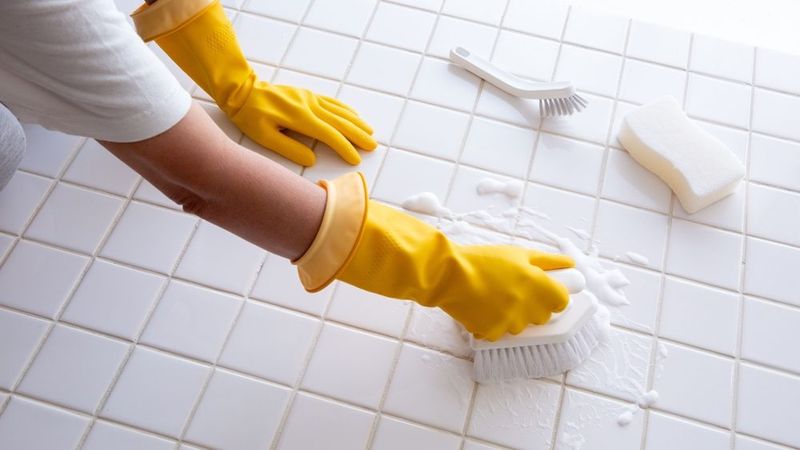 Scrub Grout Lines