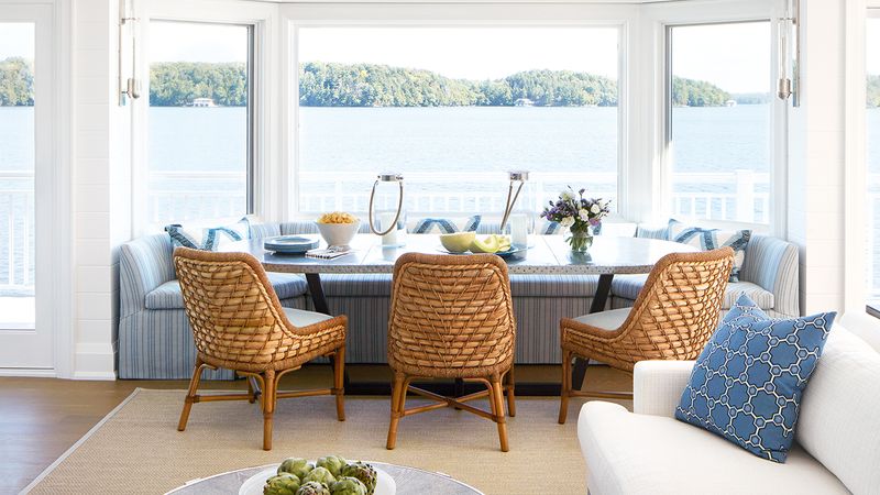 12 Coastal Decor Ideas In Oceanside Homes Getting Popular Again And 3 That Always Look Right - Decor Hint Rattan And Woven Accents