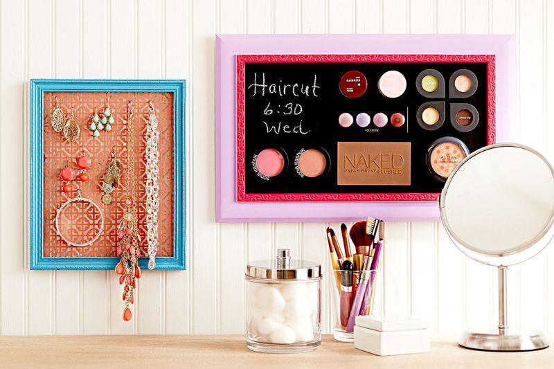 33 Organizing Hacks To Transform Your Home - Decor Hint Magnetic Makeup Board