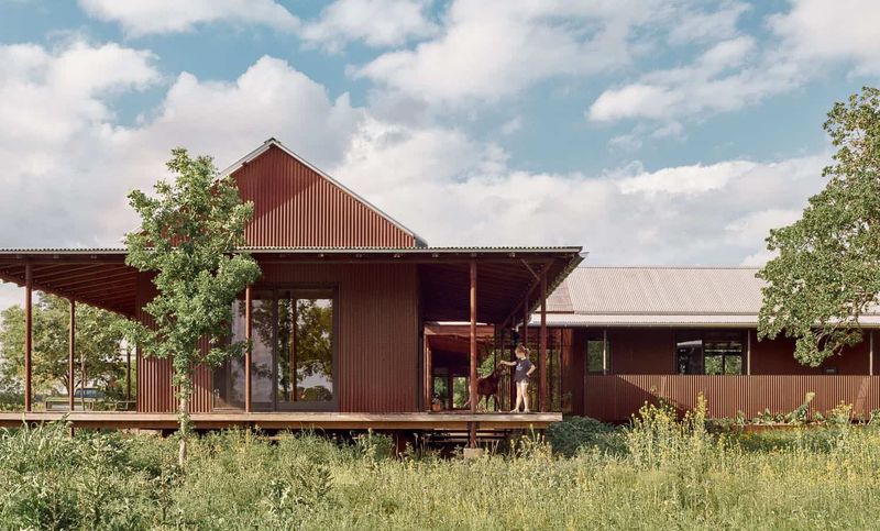 12 Bold Exterior Touches From Texas Ranches Gaining Popularity - Decor Hint Corrugated Metal Panels