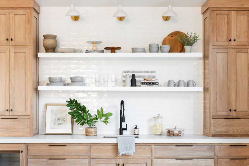 11 Country-Inspired Trends That Are Replacing Farmhouse Kitchens And 5 We Don't Wanna See In Their Place - Decor Hint Open Shelving with Curated Charm