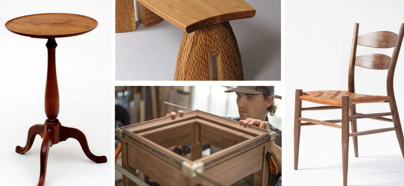 Handcrafted furniture pieces