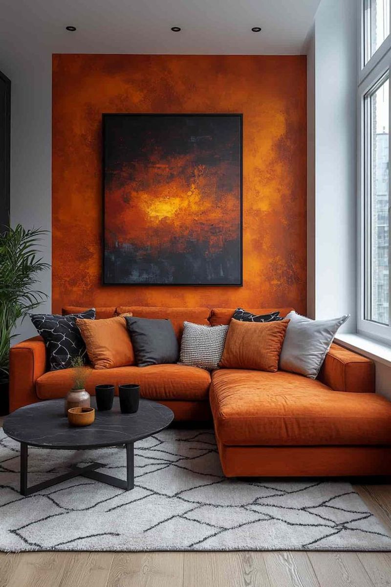 15 Retro Paint Shades Designers Are Loving Again - Decor Hint Burnt Orange