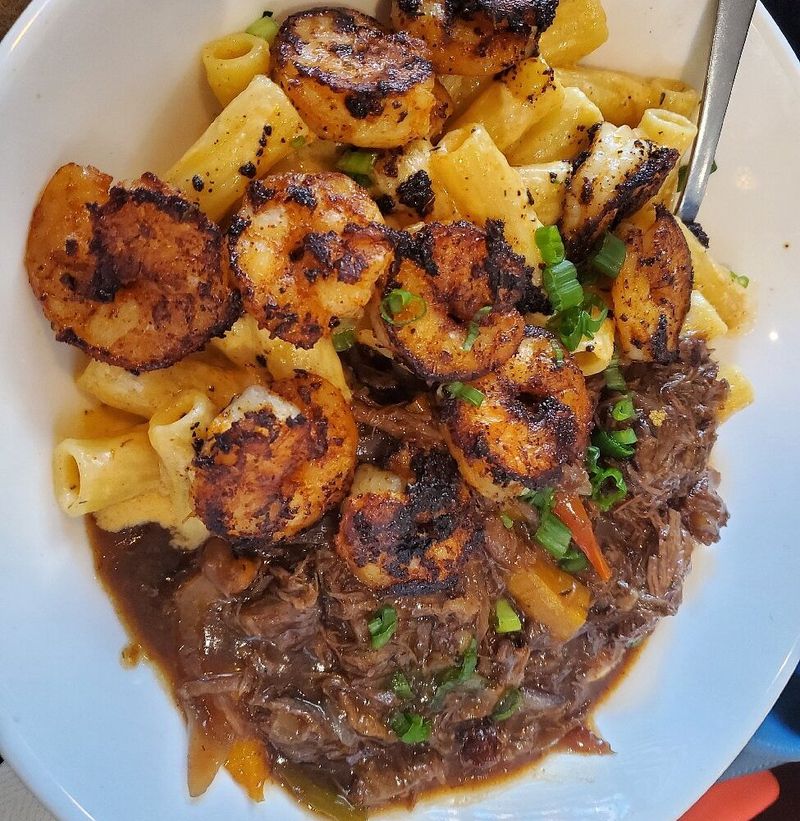 The rich gravy mashed potatoes and comfort-food magic that seal the deal