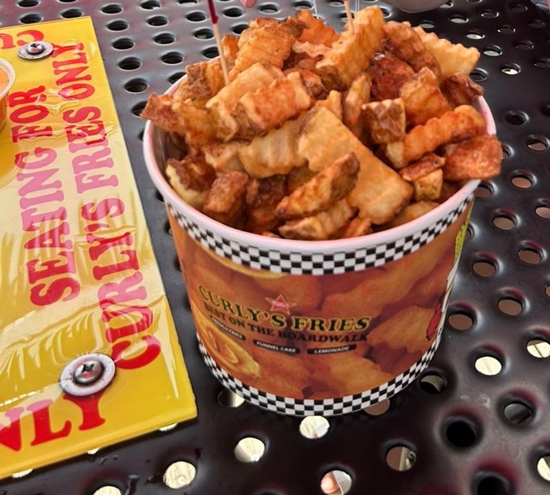 Curly&rsquo;s fries in Ocean City