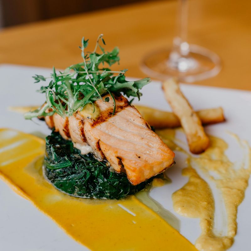 Salmon with Honey Mustard Glaze