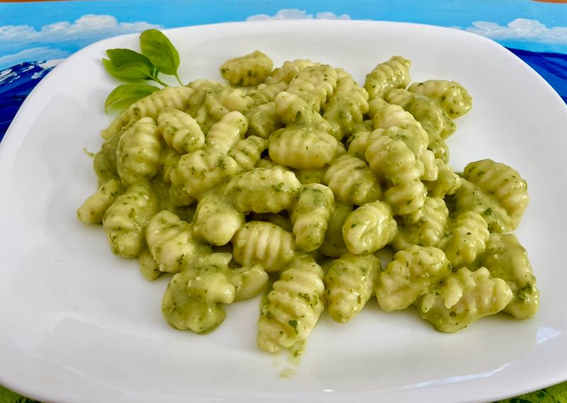 Baked Pesto Gnocchi