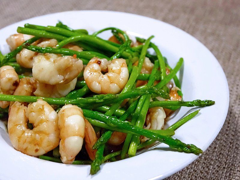 Garlic Butter Shrimp & Asparagus