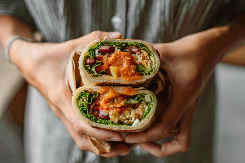 Rainbow Veggie Wraps