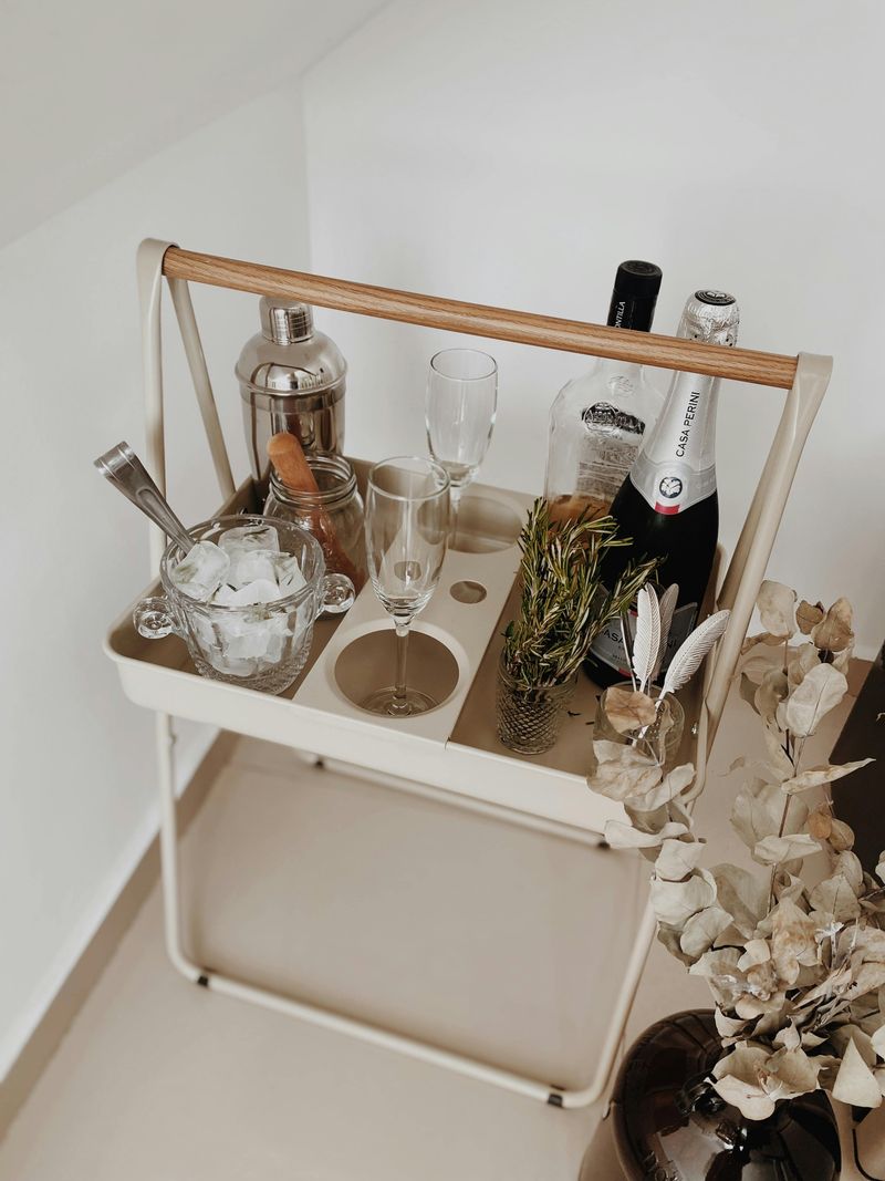 Stylish Bar Cart Entertainment