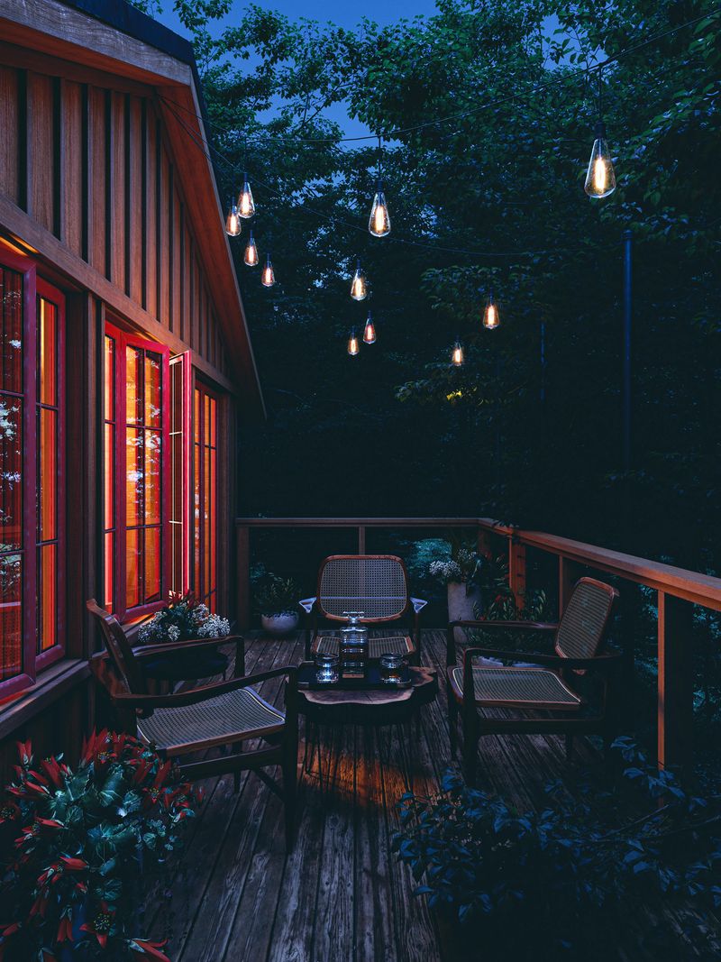 Hang String Lights or Lanterns