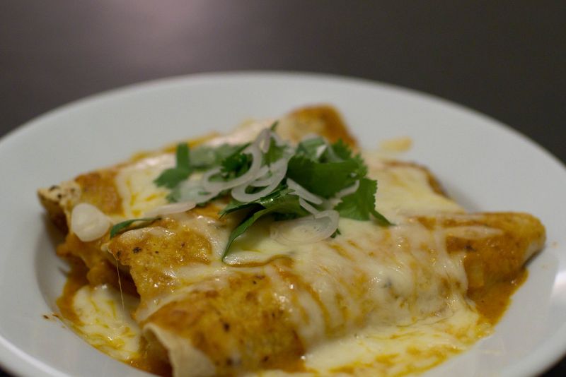Saucy Chicken Enchiladas