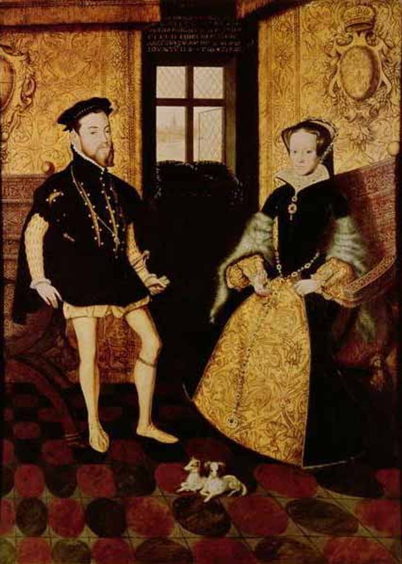 King Philip II of Spain and Queen Mary I of England