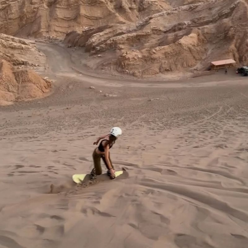 Sandboarding in the Atacama Desert, Chile